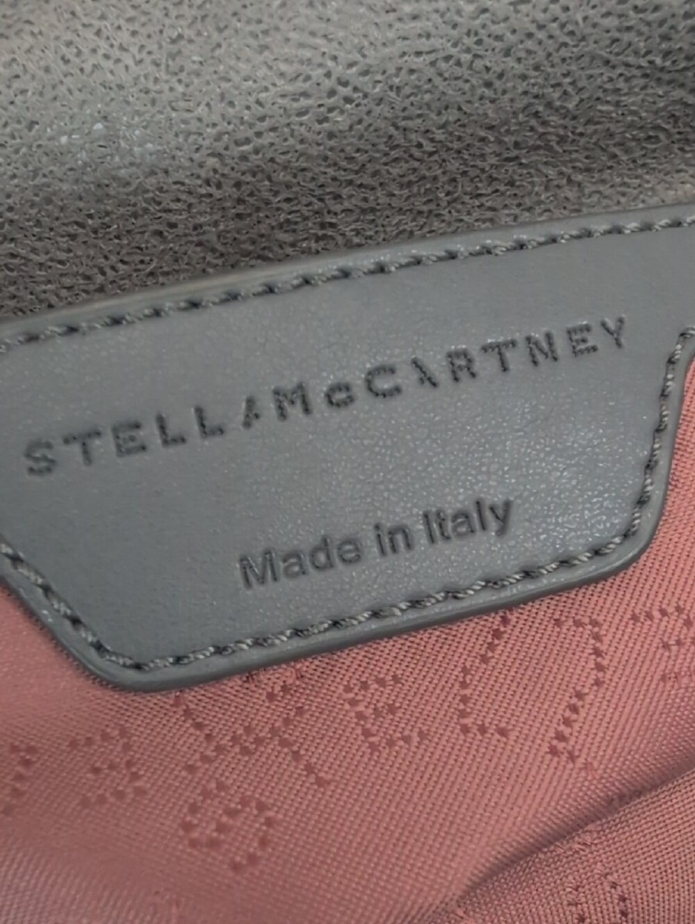 Stella McCartney Grey Faux Leather Falabella Flap Shoulder Bag - Picture 9 of 11